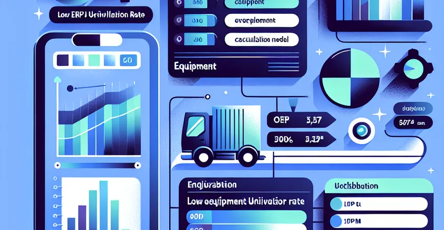  设备利用率低下？ERP设备模块的OEE计算模型  